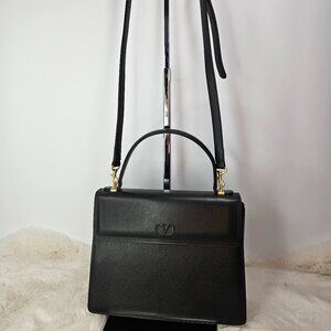 Valentino Garavani   VLTN Black Kelly 2 Way Bag